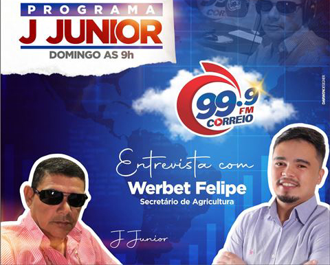 Werbet Felipe ao vivo no programa JOTA JUNIOR