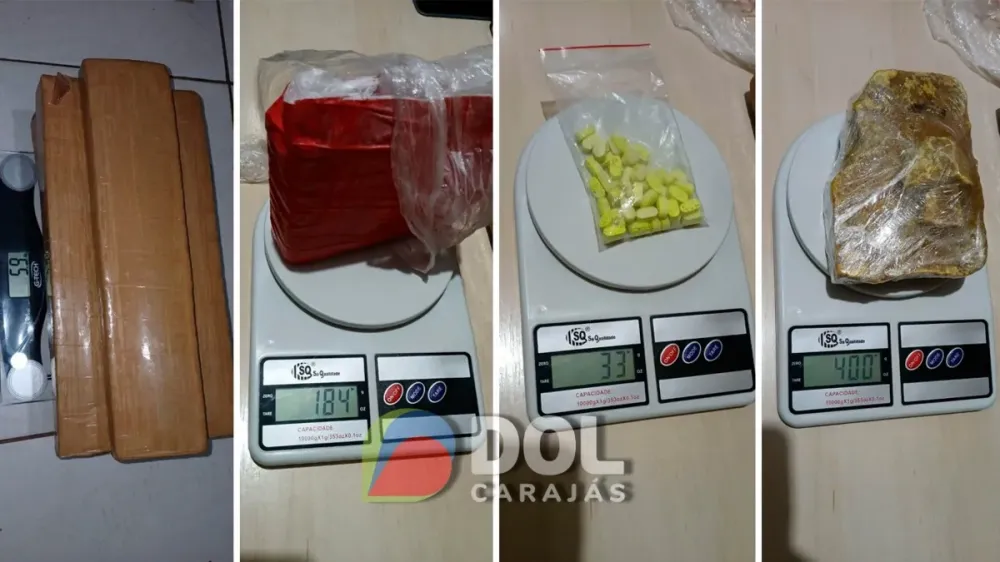 Jovem é apreendida com mochila recheada com 6 kg de drogas