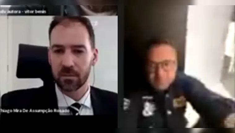 Homem se esconde debaixo da mesa para tentar enganar juiz