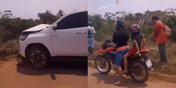 Motorista de carreta fica preso entre ferragens após acidente na BR-230 em Marabá