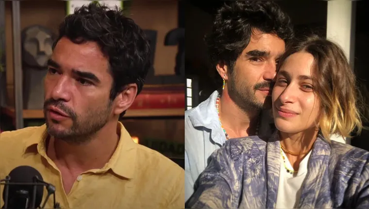 Caio Blat chora ao falar sobre o fim do casamento