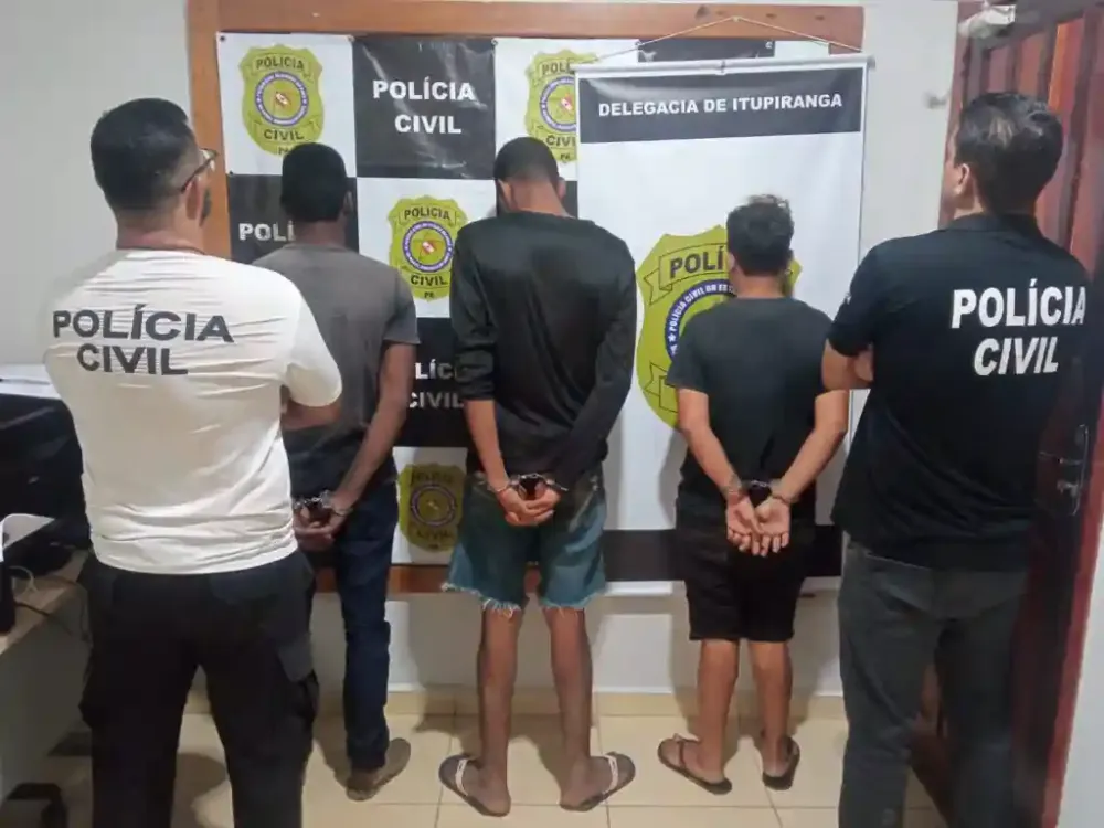 Presos três acusados de incendiar comércio em Itupiranga