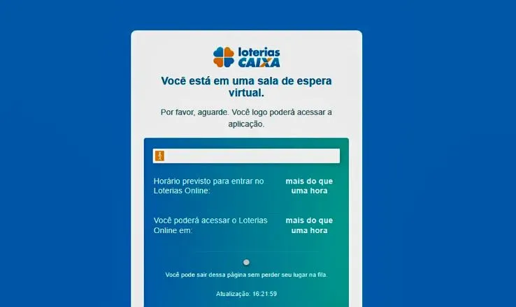 Mega da Virada: site Loterias Caixa tem fila de espera para apostar