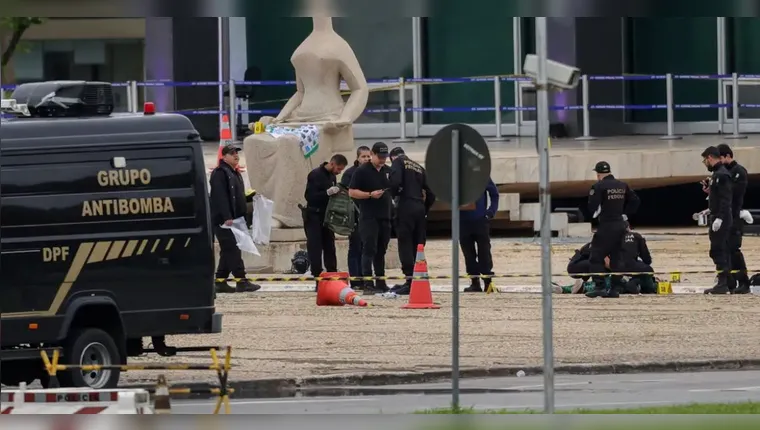 PF conclui que homem que se explodiu no STF agiu sozinho