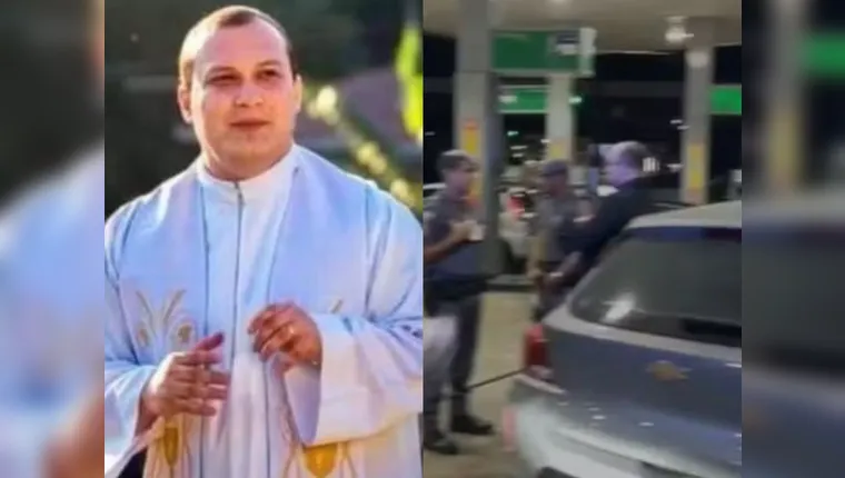 Entre um gole e um sermão: padre bêbado briga em posto e é preso