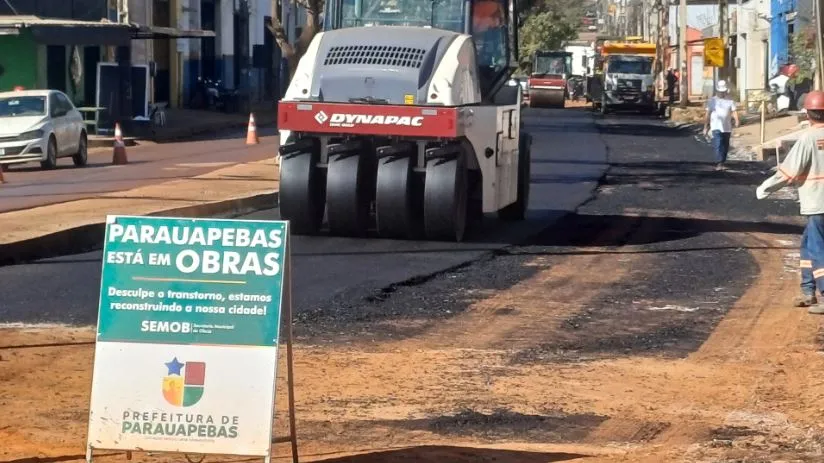 Prefeitura de Parauapebas alcança marca de 21 km de asfalto em apenas cinco meses com Operação Buraco Zero
