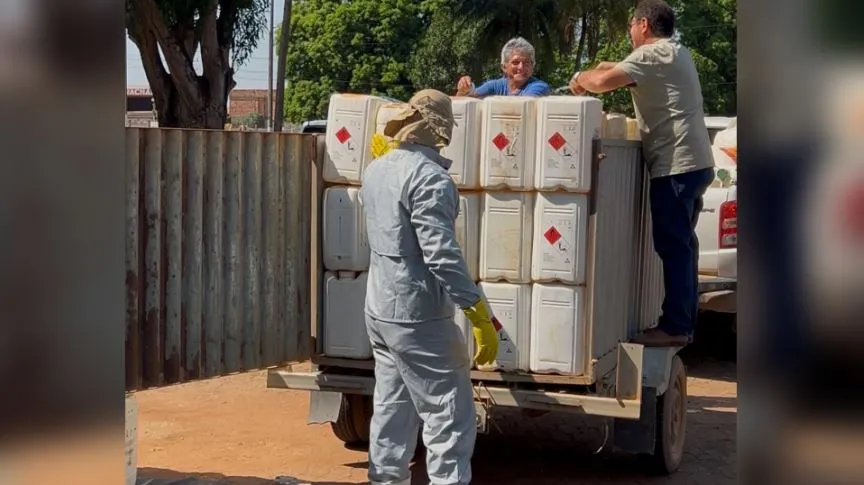 Produtores rurais participam de ação de devolução de embalagens de agrotóxicos em Parauapebas