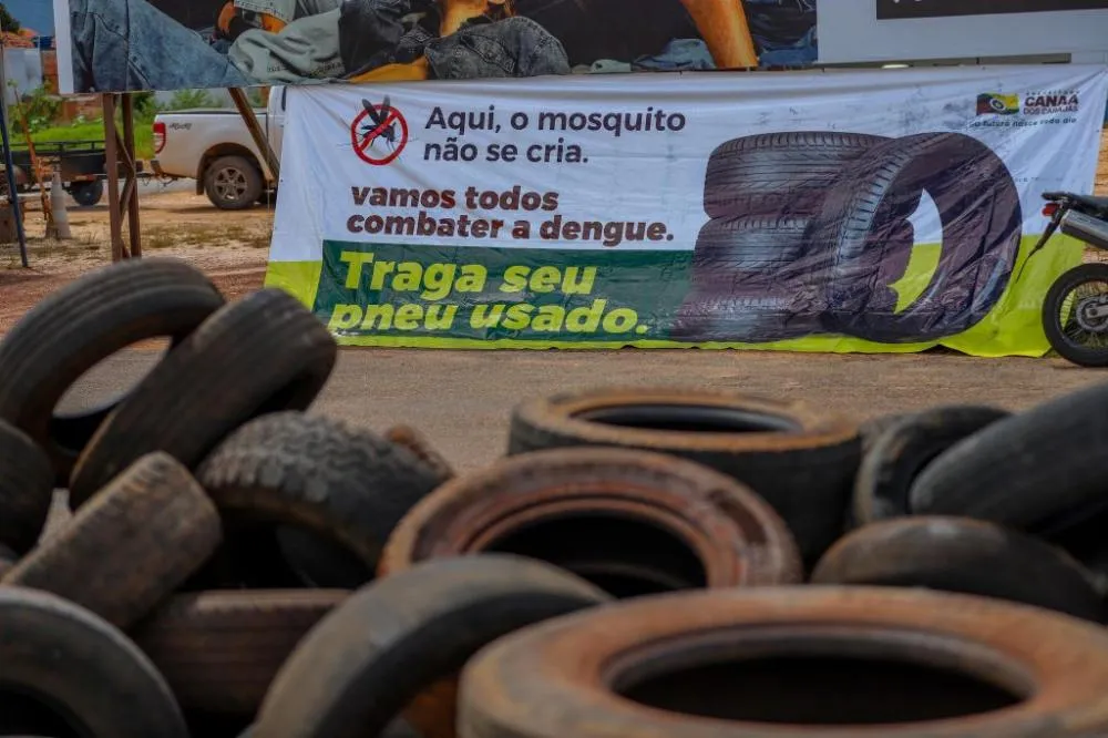 Prefeitura realiza coleta de pneus para reforçar o combate à dengue