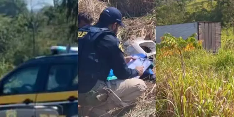 Ajudante morre em acidente envolvendo carreta da aparelhagem no Pará