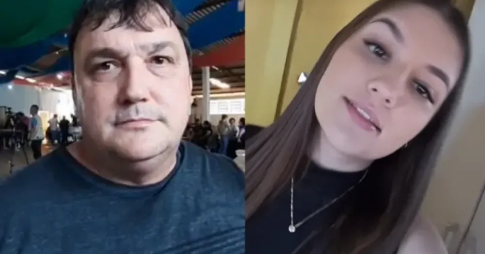 Pai se despede da filha vítima do tornado que atingiu o Paraná