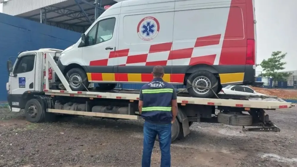 Veja: Sefa apreende ambulância de R$ 398 mil por irregularidade tributária