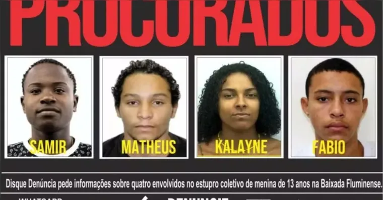 Adolescente de 13 anos é estuprada por sete pessoas no Rio