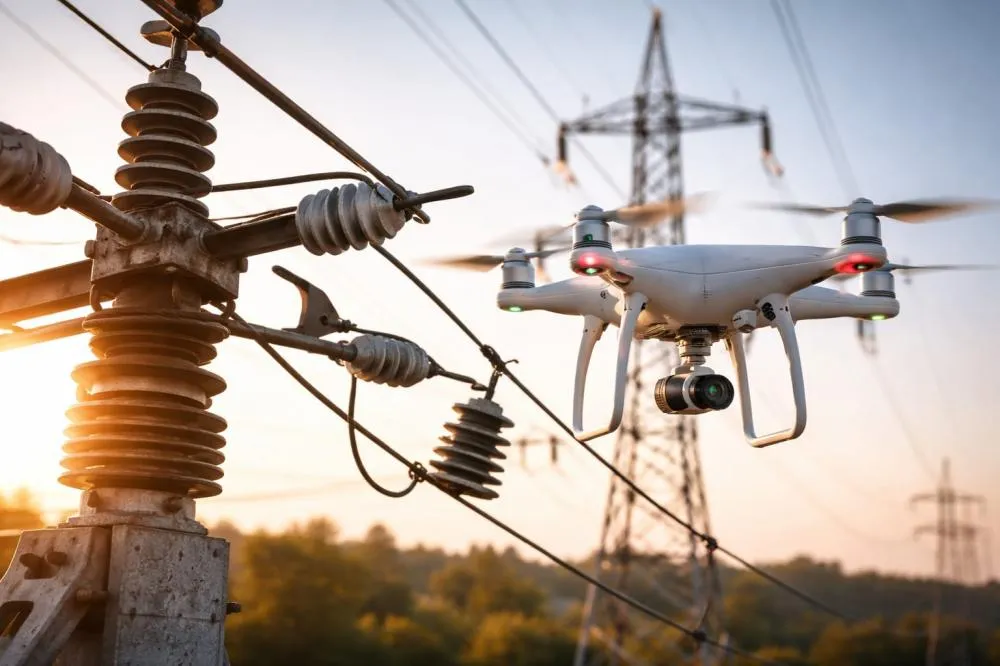 Drones próximos à rede elétrica: tecnologia que exige responsabilidade