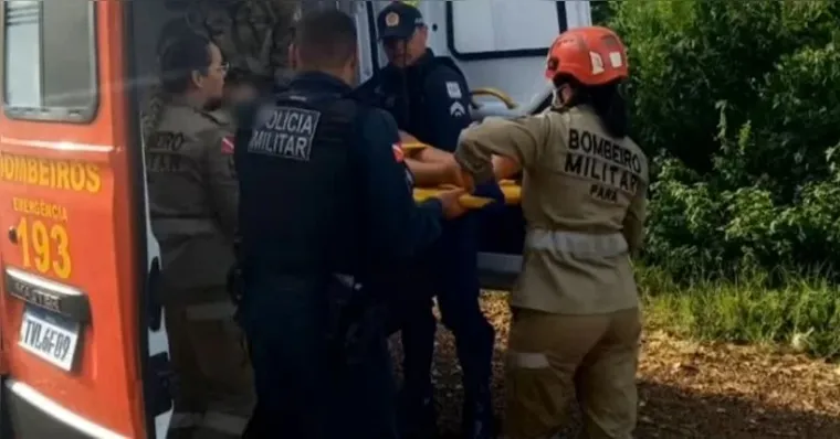 Após fugir, a vítima foi socorrido pelo Corpo de Bombeiros | Divulgação