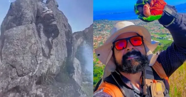 Turista morre ao cair de altura de 150 metros da Pedra do Macaco no Rio