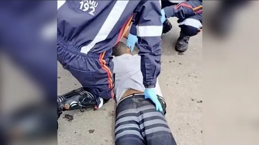 Homem morre após ser atropelado por caminhão na Avenida Liberdade