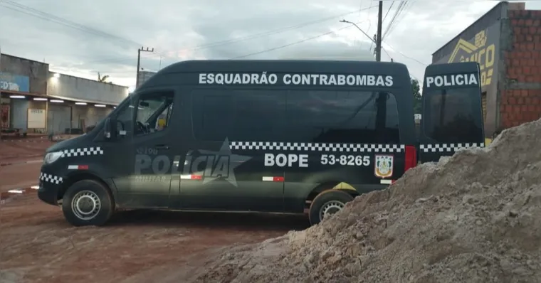 Esquadrão Antibombas da PM recolhe explosivo em cidade do Pará