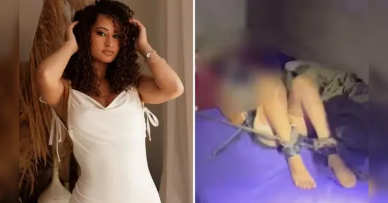 Mulher estava sendo mantida amarrada e amordaçada pelo ex há quatro dias | Divulgação/PCGO