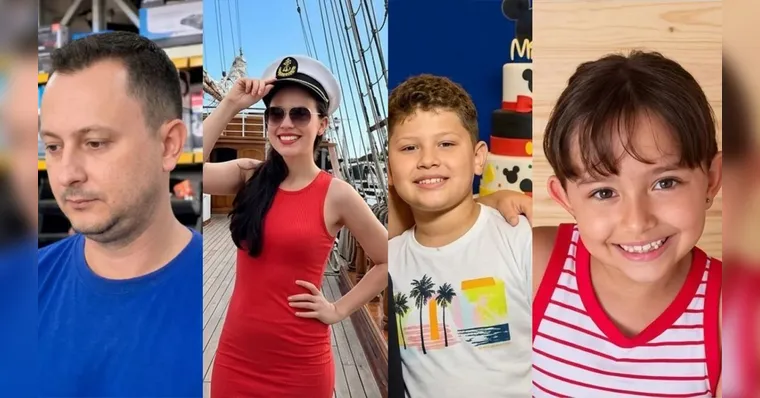 As quatro pessoas da família foram carbonizadas e passarão por exame de DNA | Divulgação