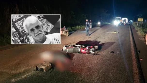 Motocicletas colidem de frente e homem morre em São Geraldo do Araguaia