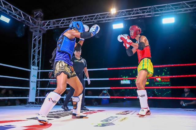 Em um show do esporte, Canaã recebe torneio de Muay Thai