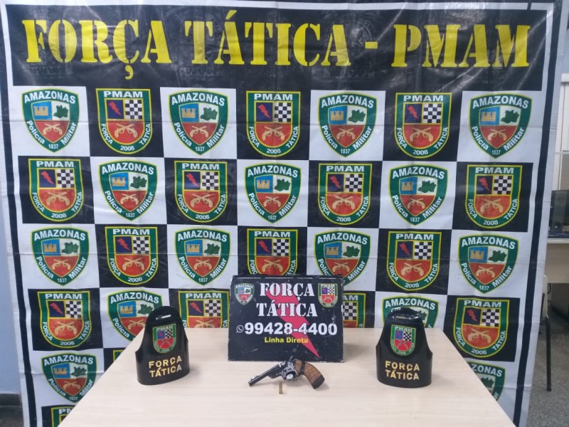 Força Tática prende homem por porte ilegal de arma de fogo na zona norte de Manaus